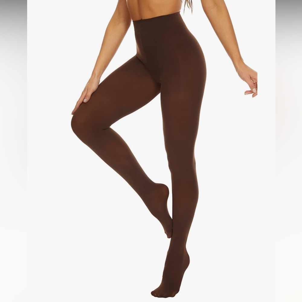 Phantom Silks Brown Tights Made in Canada Wardrobe Basics 120-155 lbs NWOT
